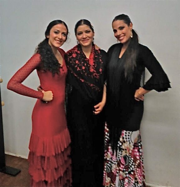 Nashieli Buelna, Marien Luevano & Eliza, Noche Flamenca at Hojas de Té, Mexico City